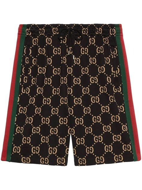 bermuda uomo gucci|GG jacquard jersey bermuda short in black .